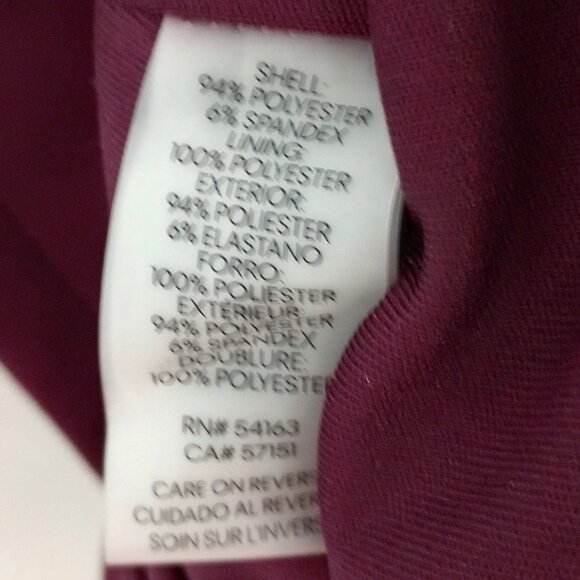 Calvin Klein Deep Purple Off Shoulder Bell Sleeve Dress - Picture 8 of 10